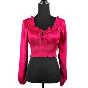 Altar'd State Top Size XS Berry Ruffle Coquette Babydoll Angelcore Y2K Coquette